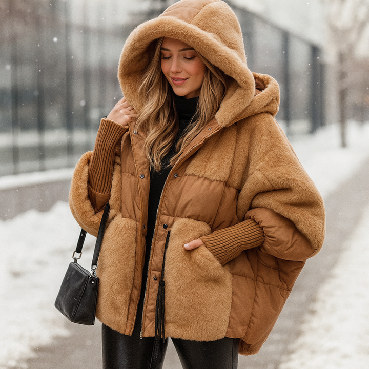 Wrenley™ – Oversized Hooded Puffer Coat for Ultimate Winter Comfort