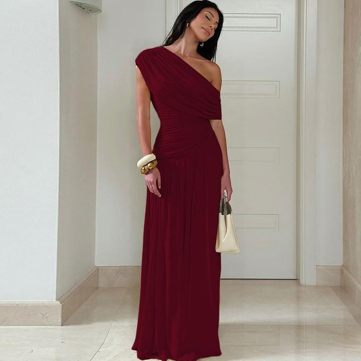 MANO™ - Elegant One Shoulder Evening Bodycon Maxi Dress