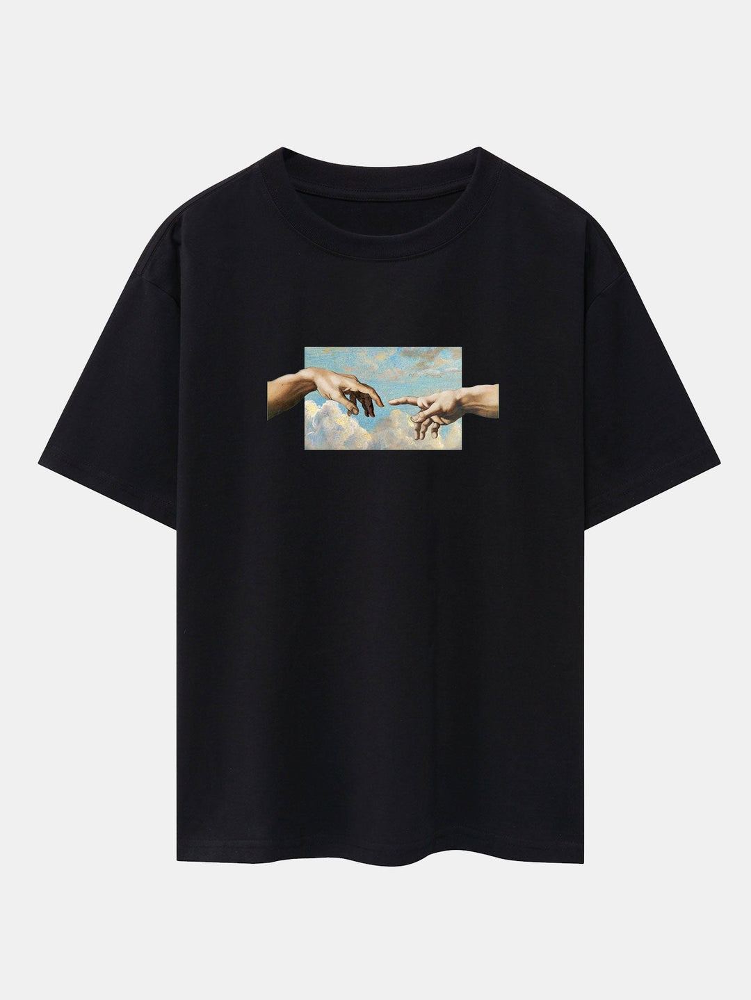 Creëer Adam Print Heavy Weight Oversize T-Shirt