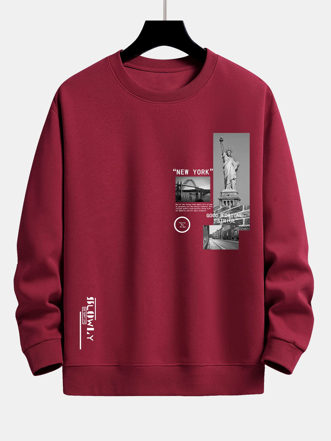 New York Architectuur Print Relax Fit Sweatshirt