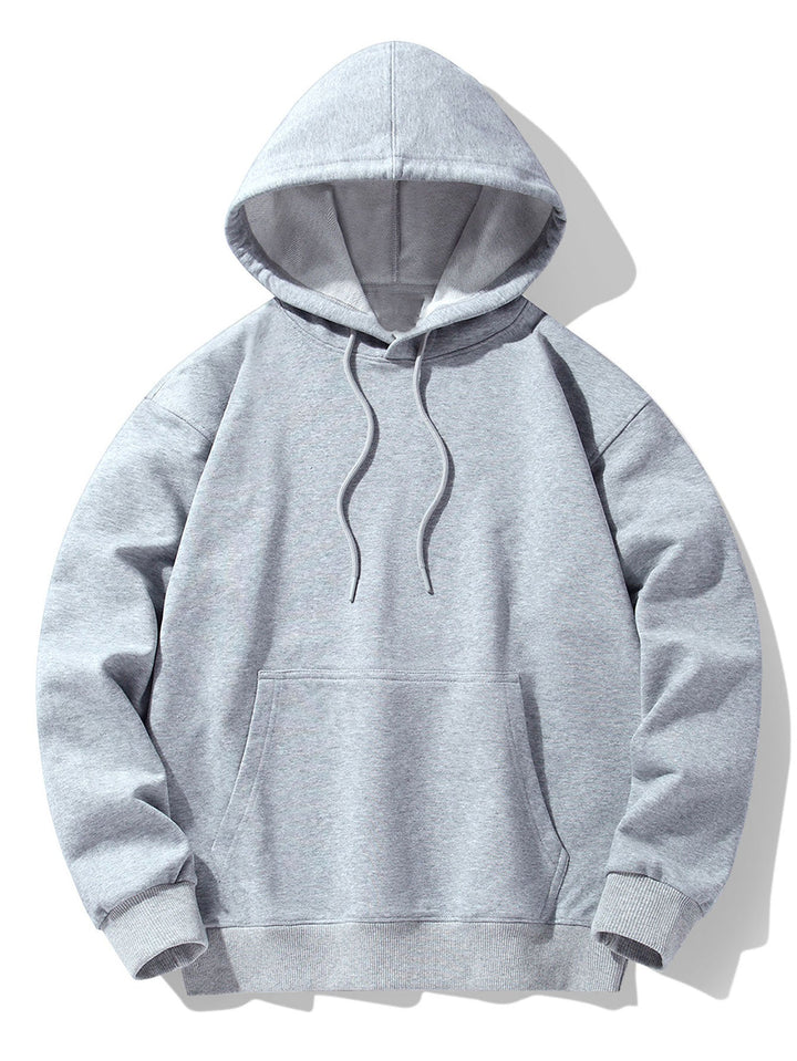 Basic Heavy Weight Drop Shoulder Relaxed Hoodie
