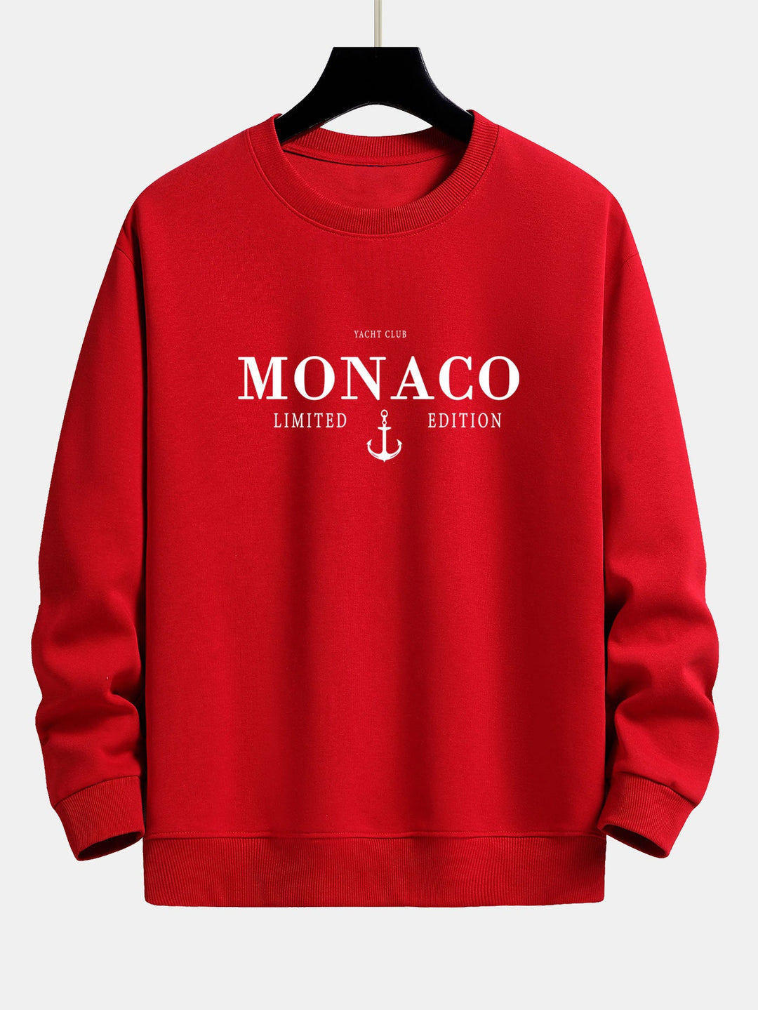 Monaco Slogan Print Relax Fit Sweatshirt