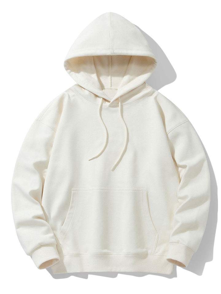 Basic Heavy Weight Drop Shoulder Relaxed Hoodie