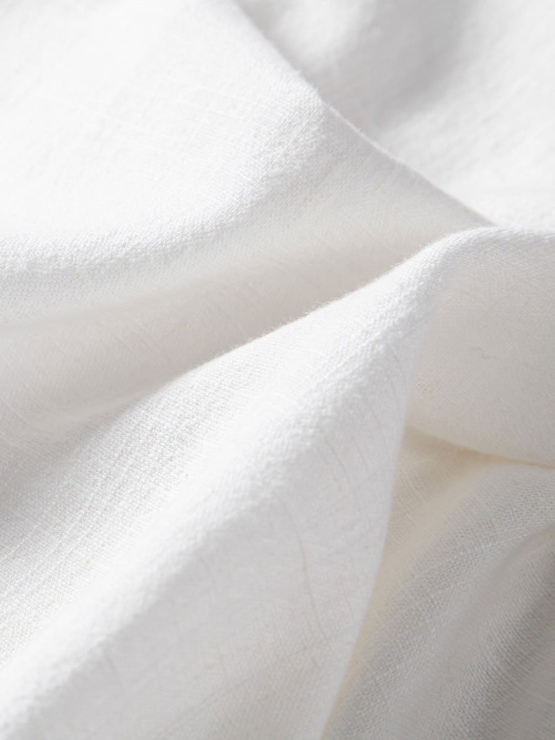 Korte Mouwen V-Hals Linnen Rayon Mix Shirt