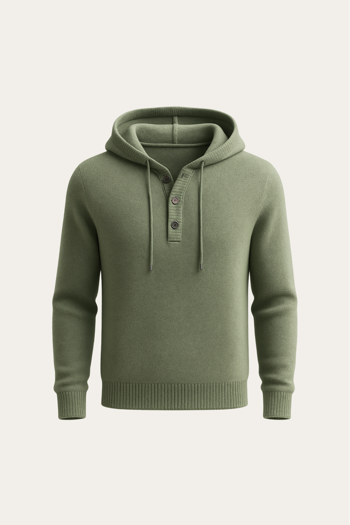 Taviano Hooded Knit Sage Green