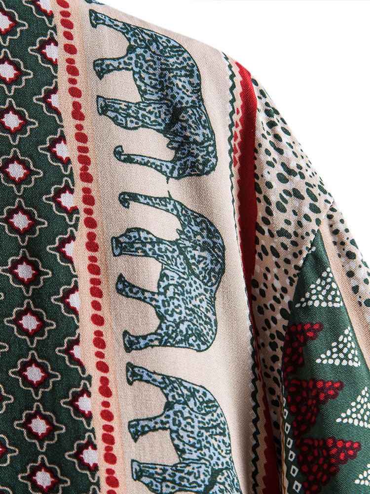 Olifant Geometrische Print Shirt