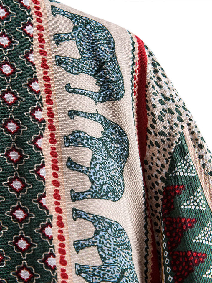 Olifant Geometrische Print Shirt