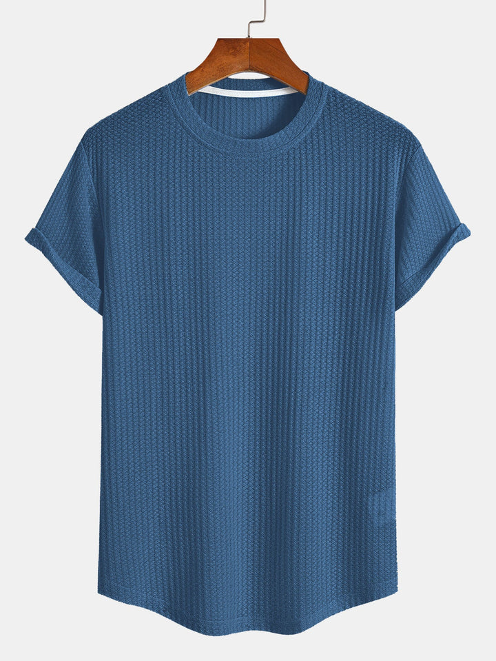 Waffle Arc Hem T-Shirt