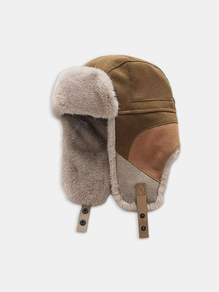 Patchwork Winddicht Warme Trooper Trapper Hoed