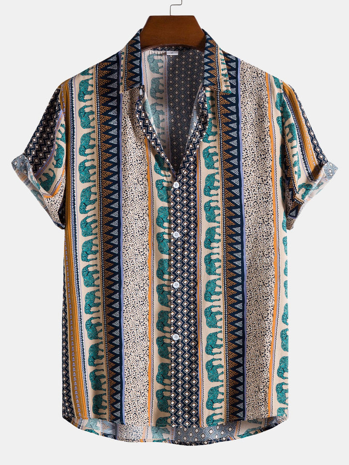 Olifant Geometrische Print Shirt