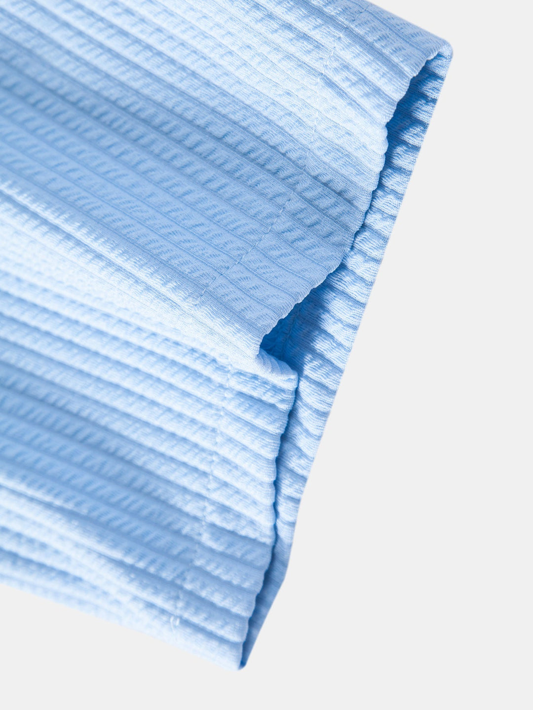 Muscle Fit Geribbelde Overhemd met Knopen