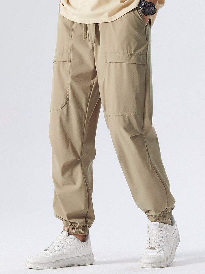 Elastische Taille Parachute Cargo Broek
