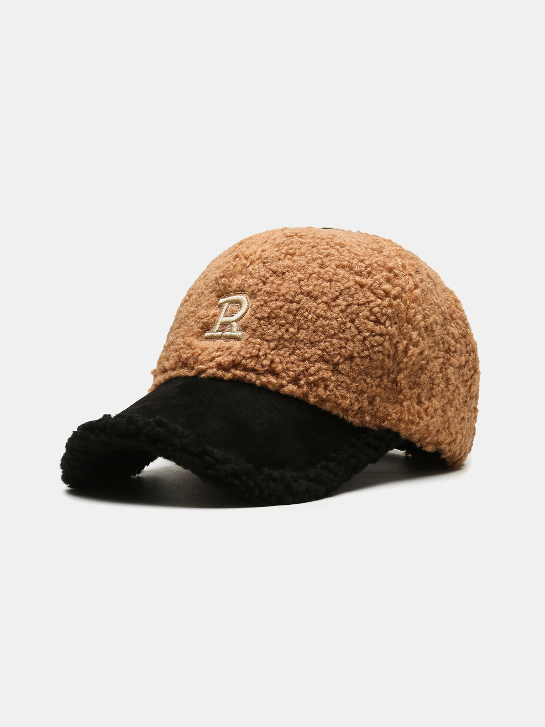 Plush Winter Warm Letter Baseball Cap