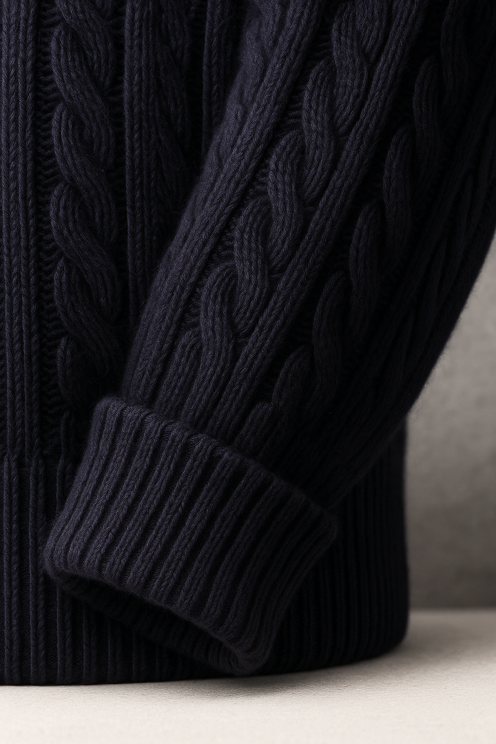 Medici Cable Knit Navy