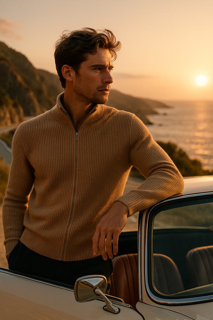 Roma Cashmere Cardigan Khaki