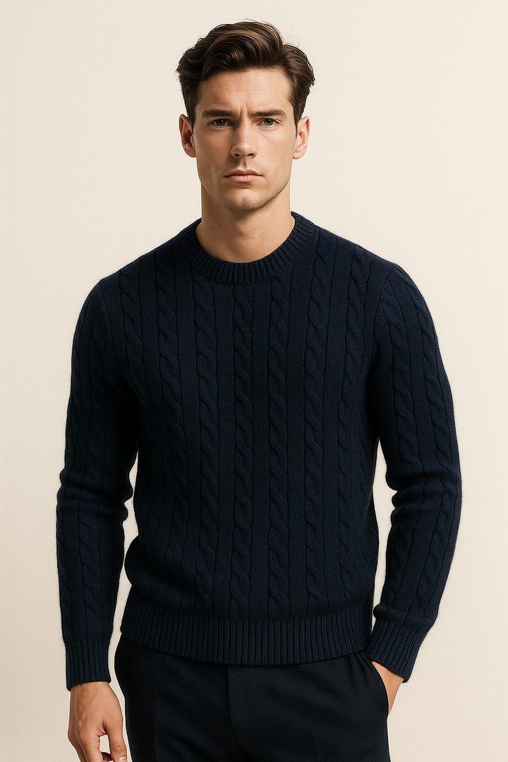 Soreno Cashmere Knit Navy