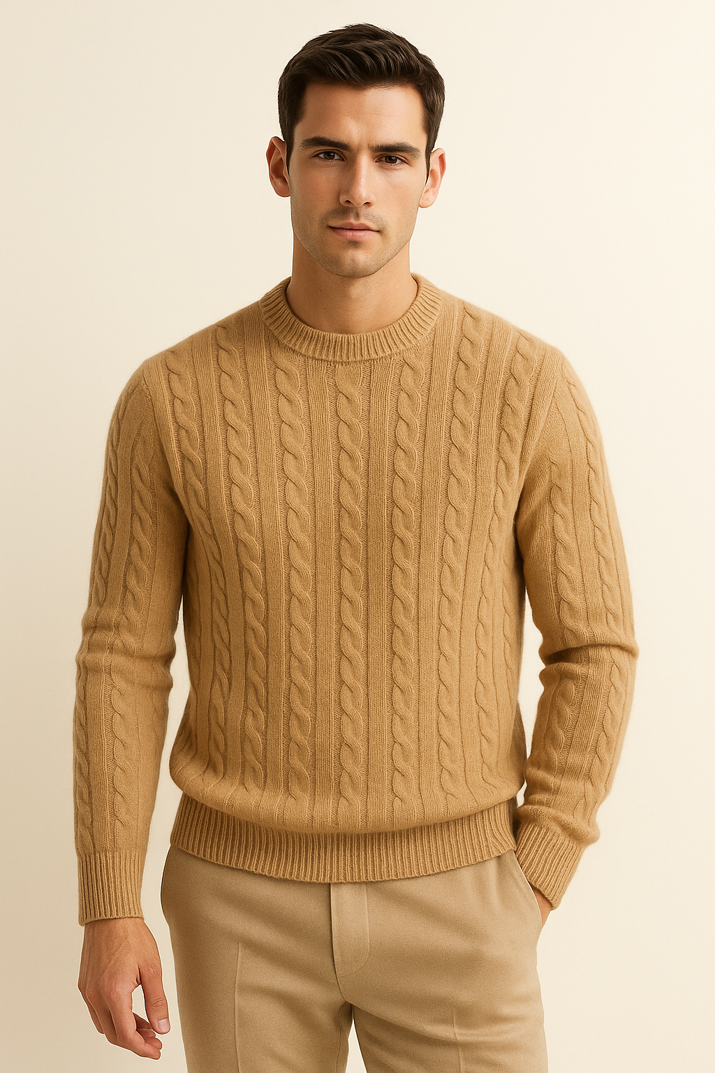 Soreno Cashmere Knit Camel