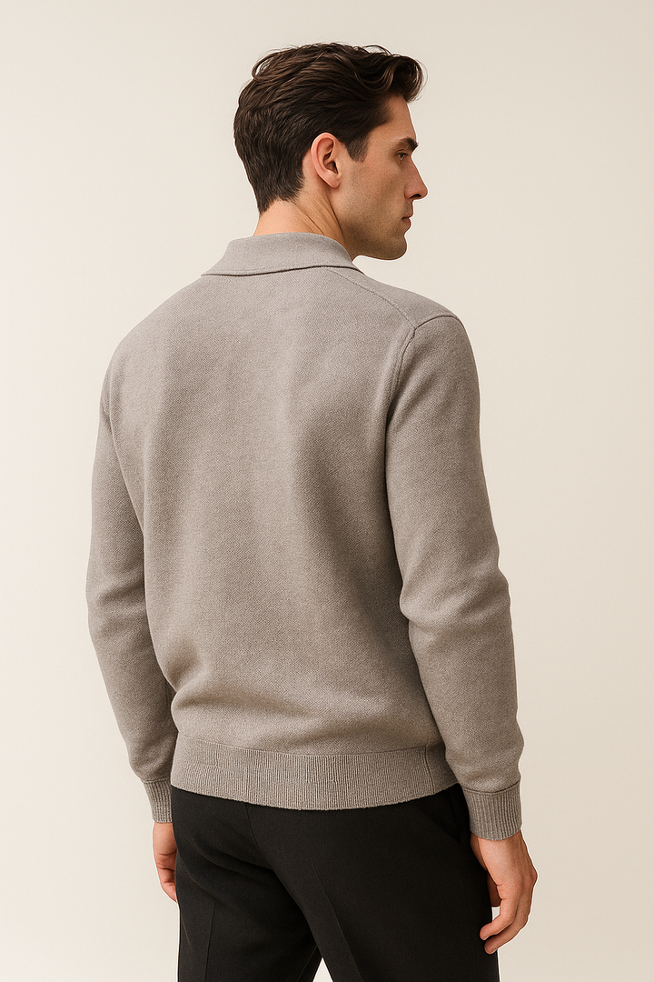 Valero Cashmere Cardigan Grey