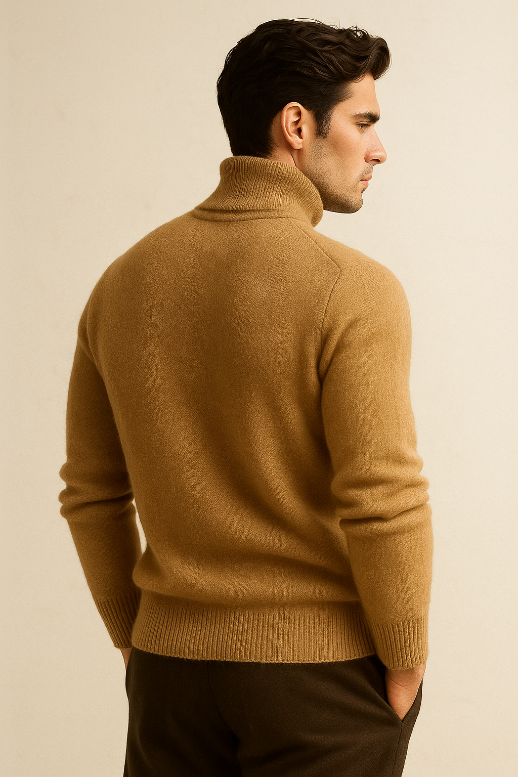 Avenzo Cashmere Turtleneck Brown