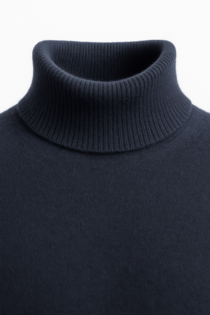 Avenzo Cashmere Turtleneck Navy