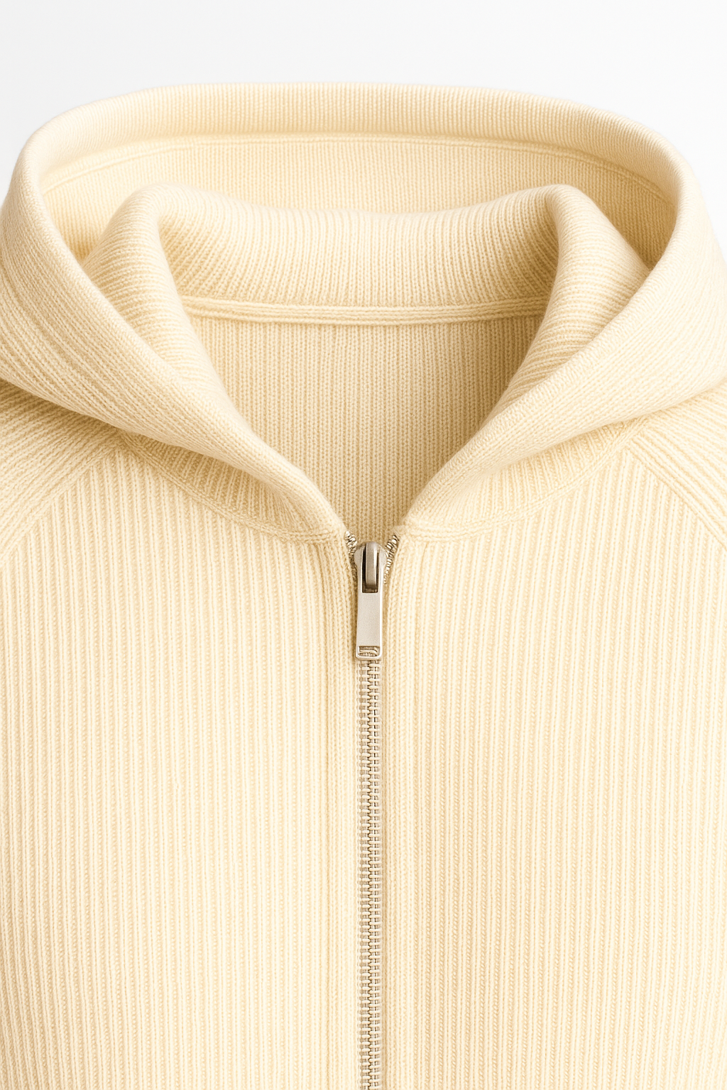 Amalfi Merino Hooded Sweater Beige
