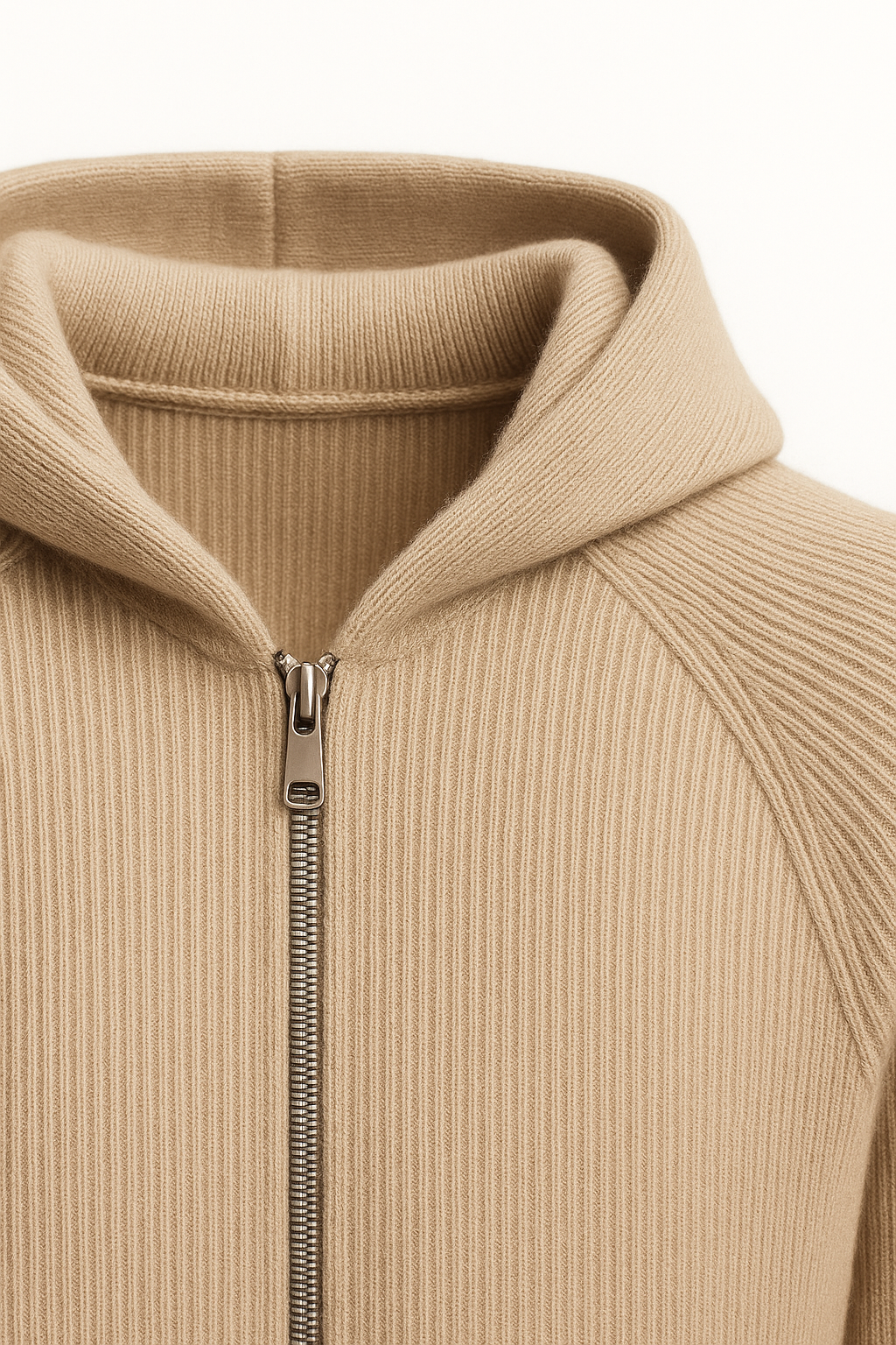 Amalfi Merino Hooded Sweater Taupe