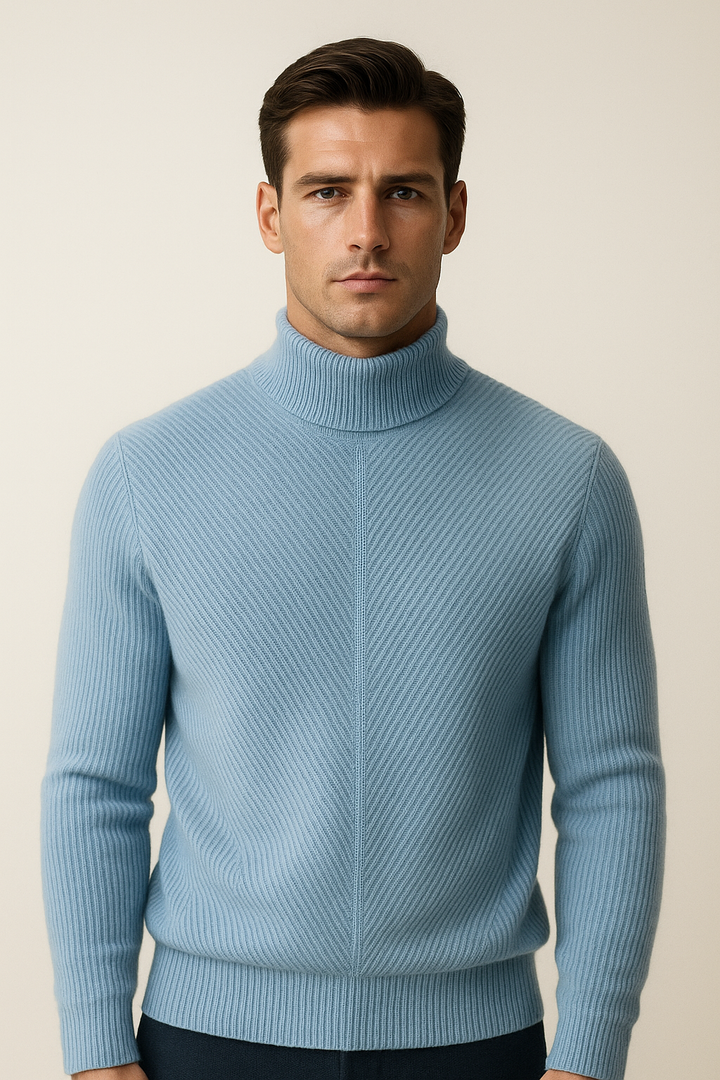 Montari Merino Wool Knit Blue