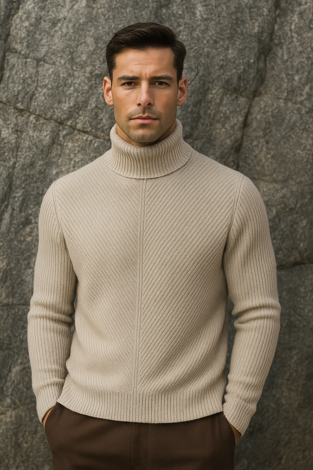 Montari Merino Wool Knit Grey