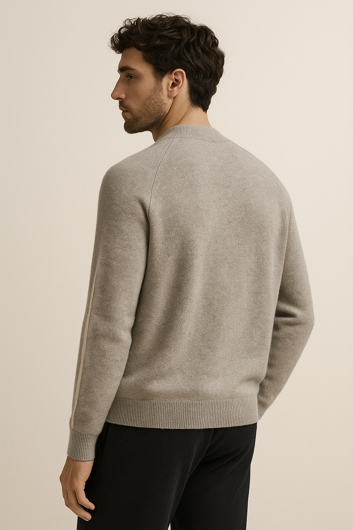 Lorenti Cashmere Zip Knit Grey