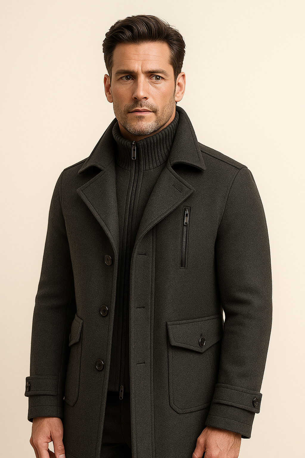 Melvin Field Coat Grey