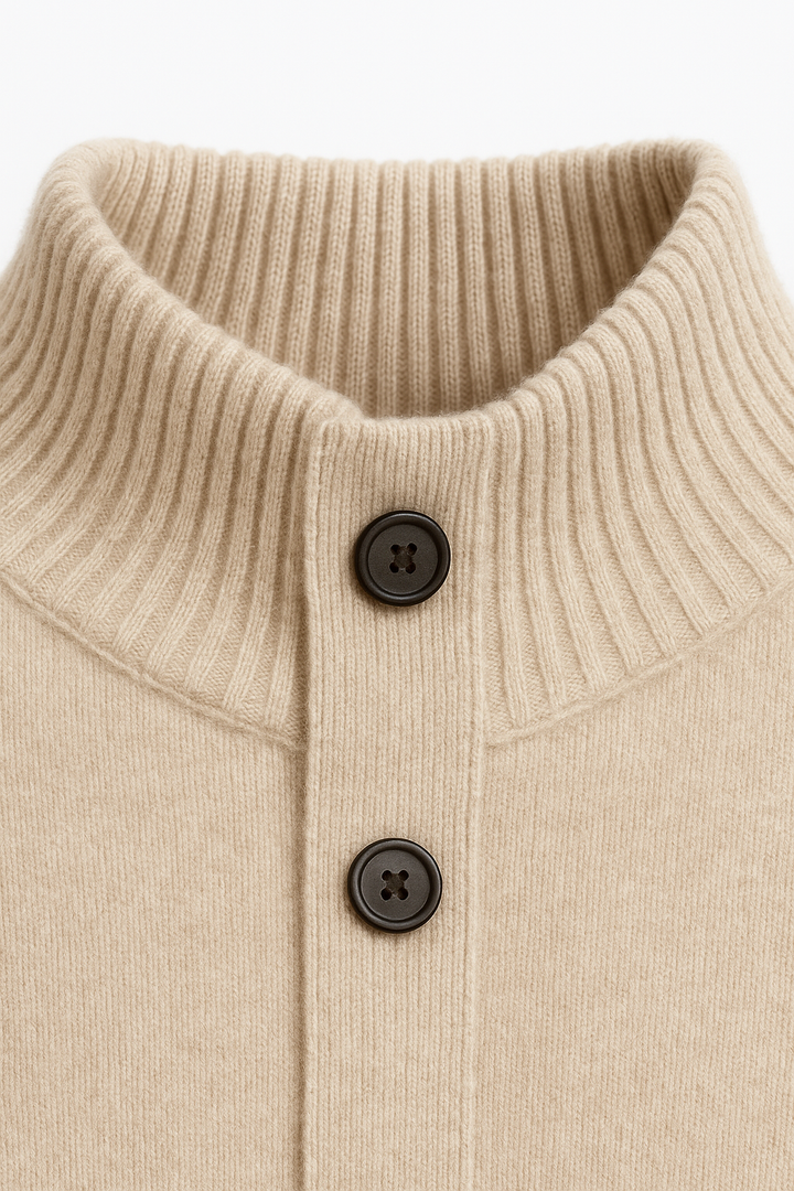 Giotto Cashmere Cardigan Sand