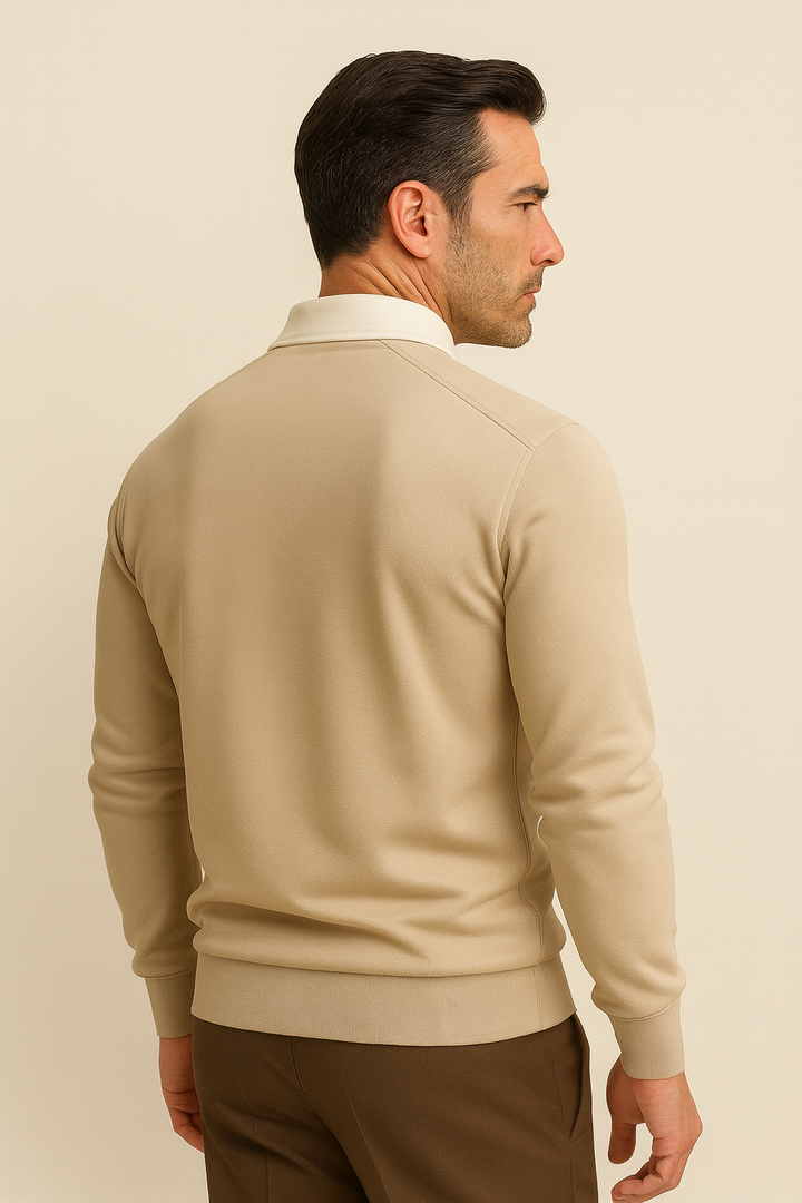 Valerio Polo Knit Beige