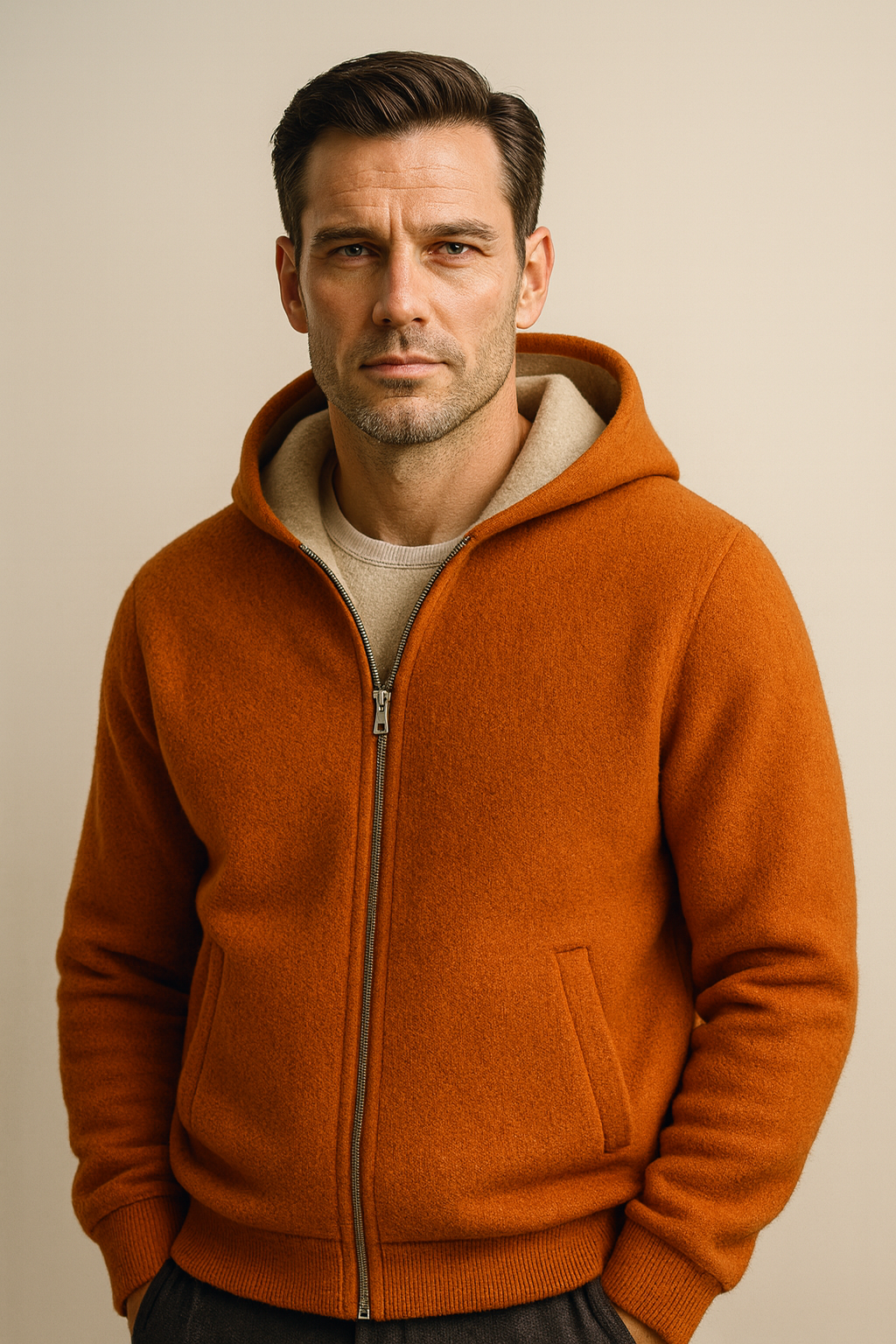 Novaro Hooded Zip Knit