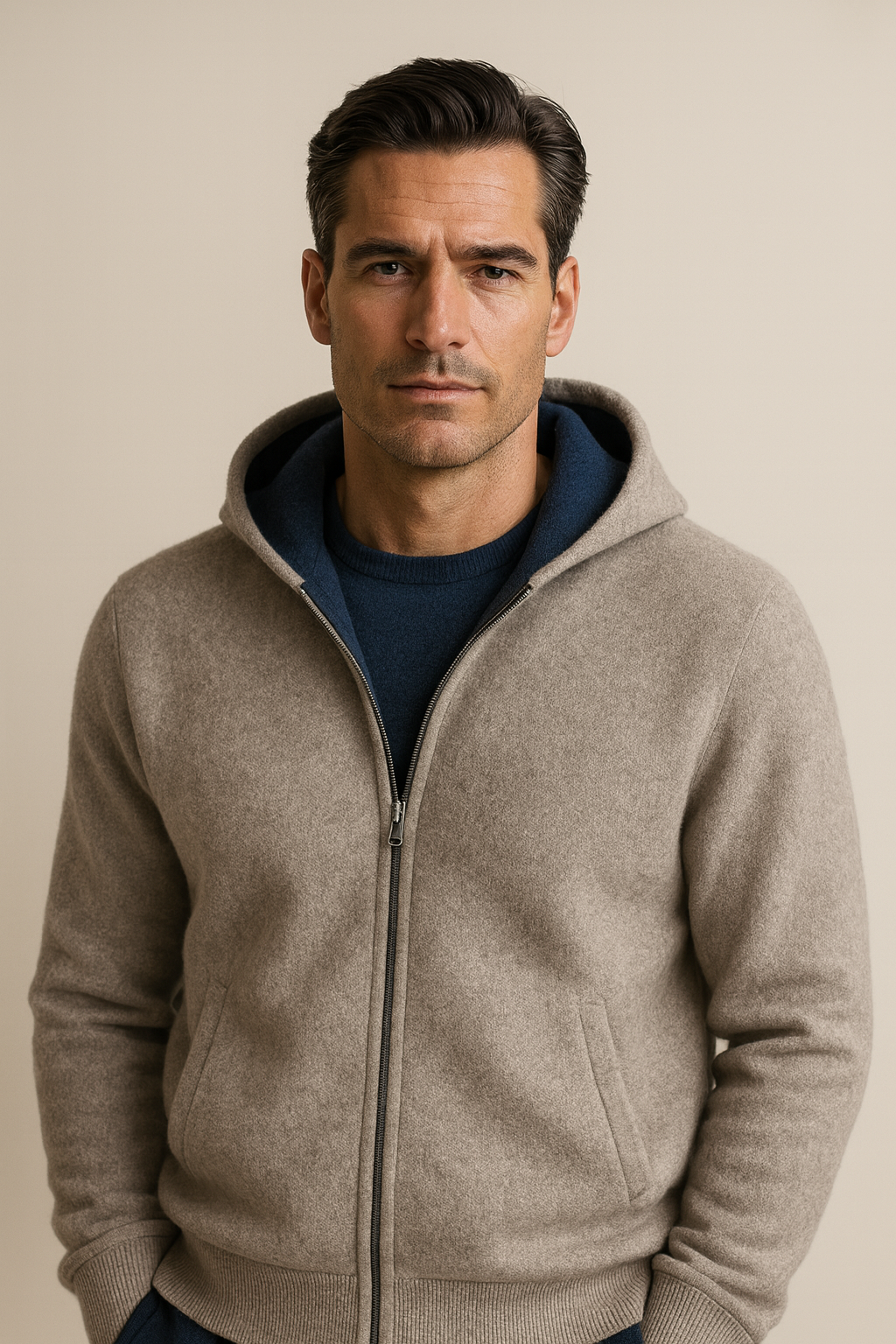 Novaro Hooded Zip Knit