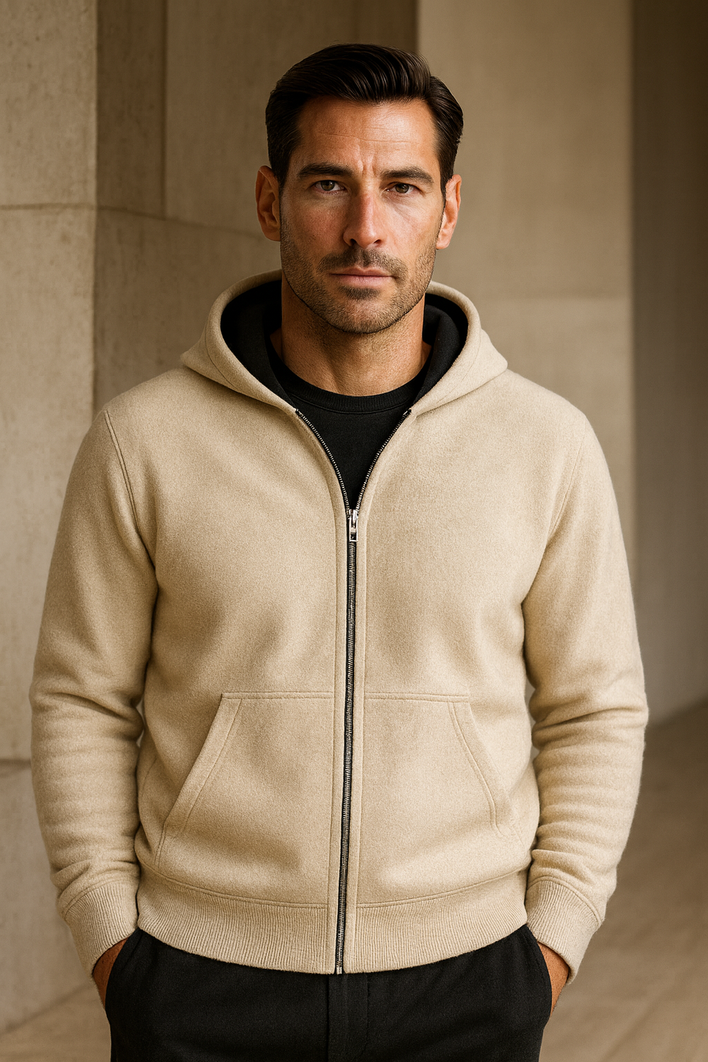 Novaro Hooded Zip Knit