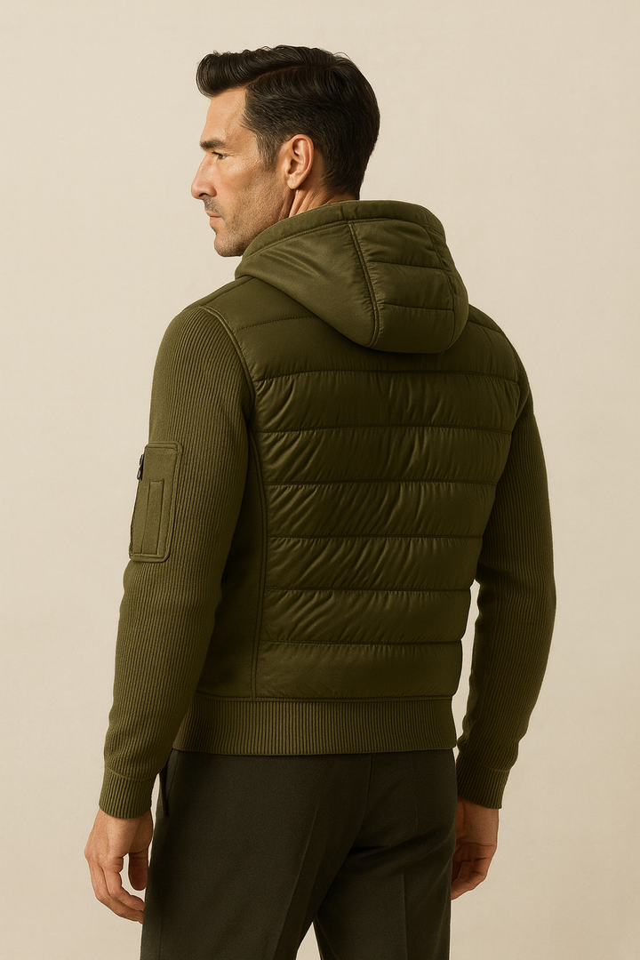 Valmero Hybrid Zip Jacket Green