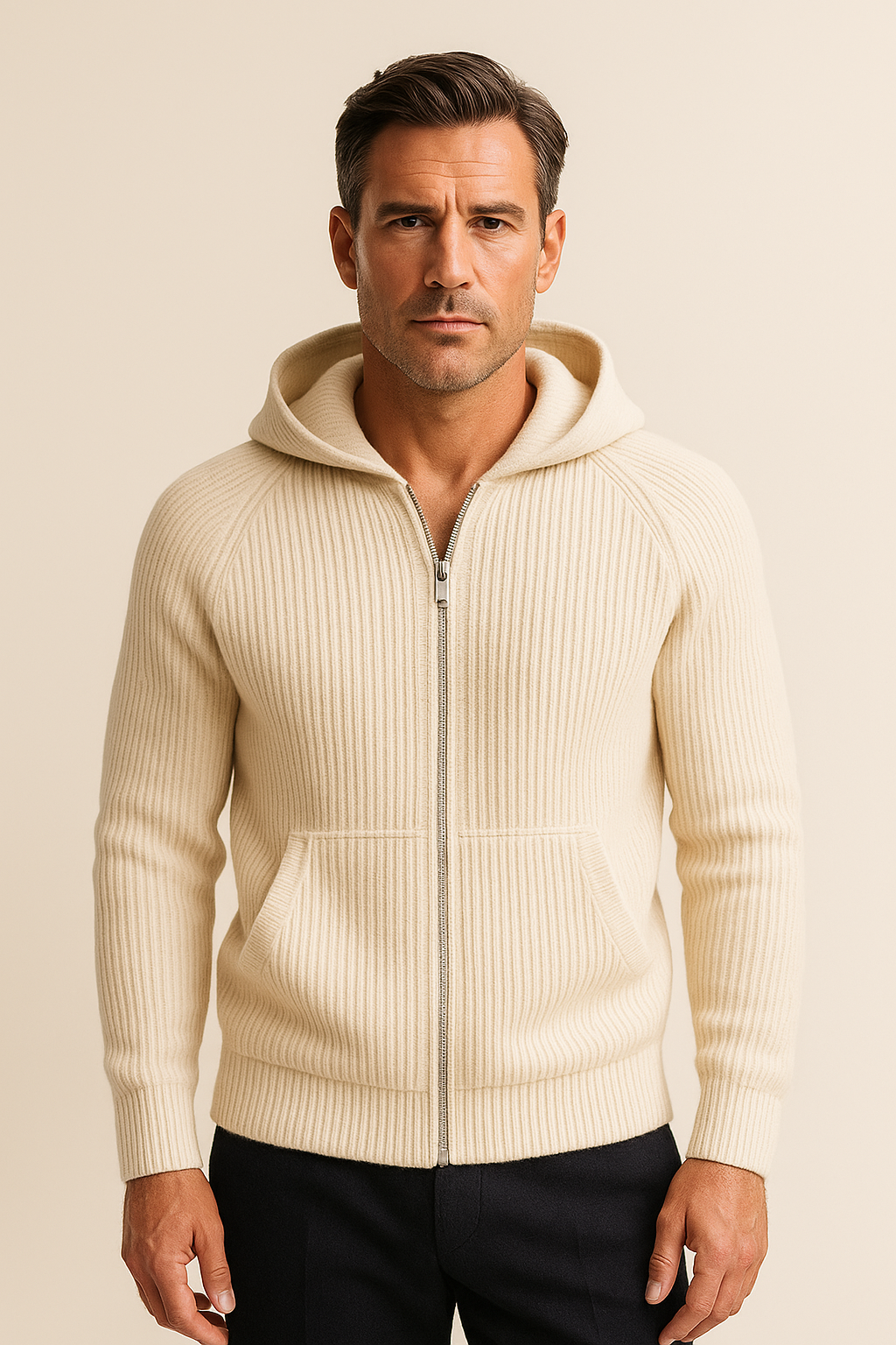 Sorrento Hooded Knit Ivory