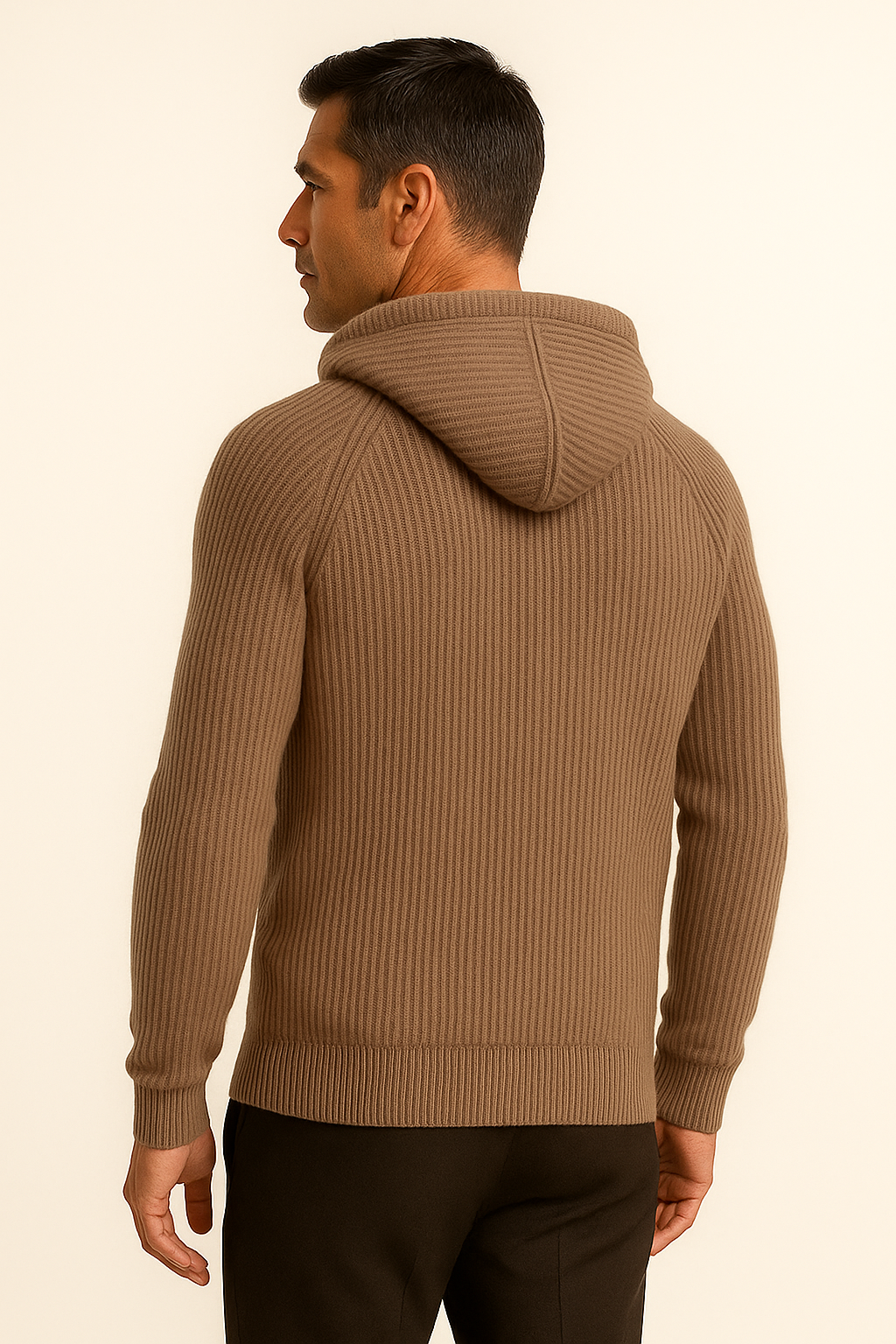 Sorrento Hooded Knit Brown