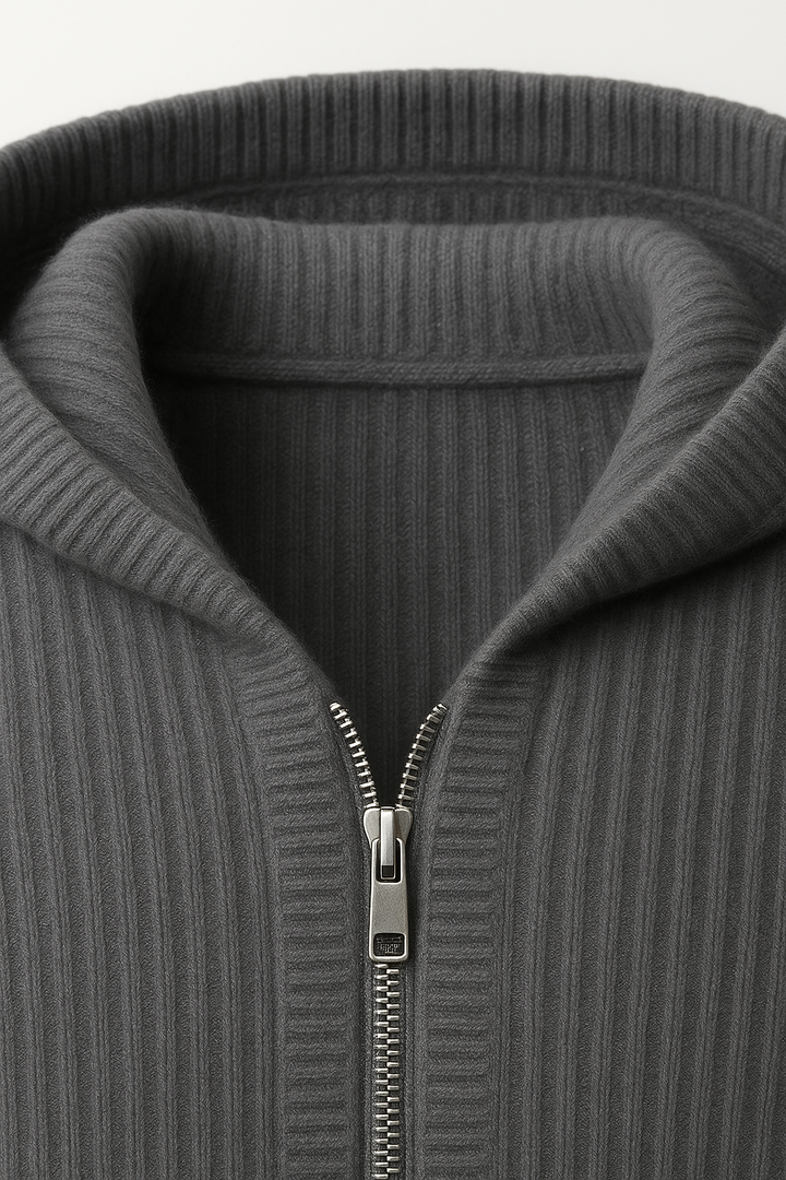 Sorrento Hooded Knit Dark grey