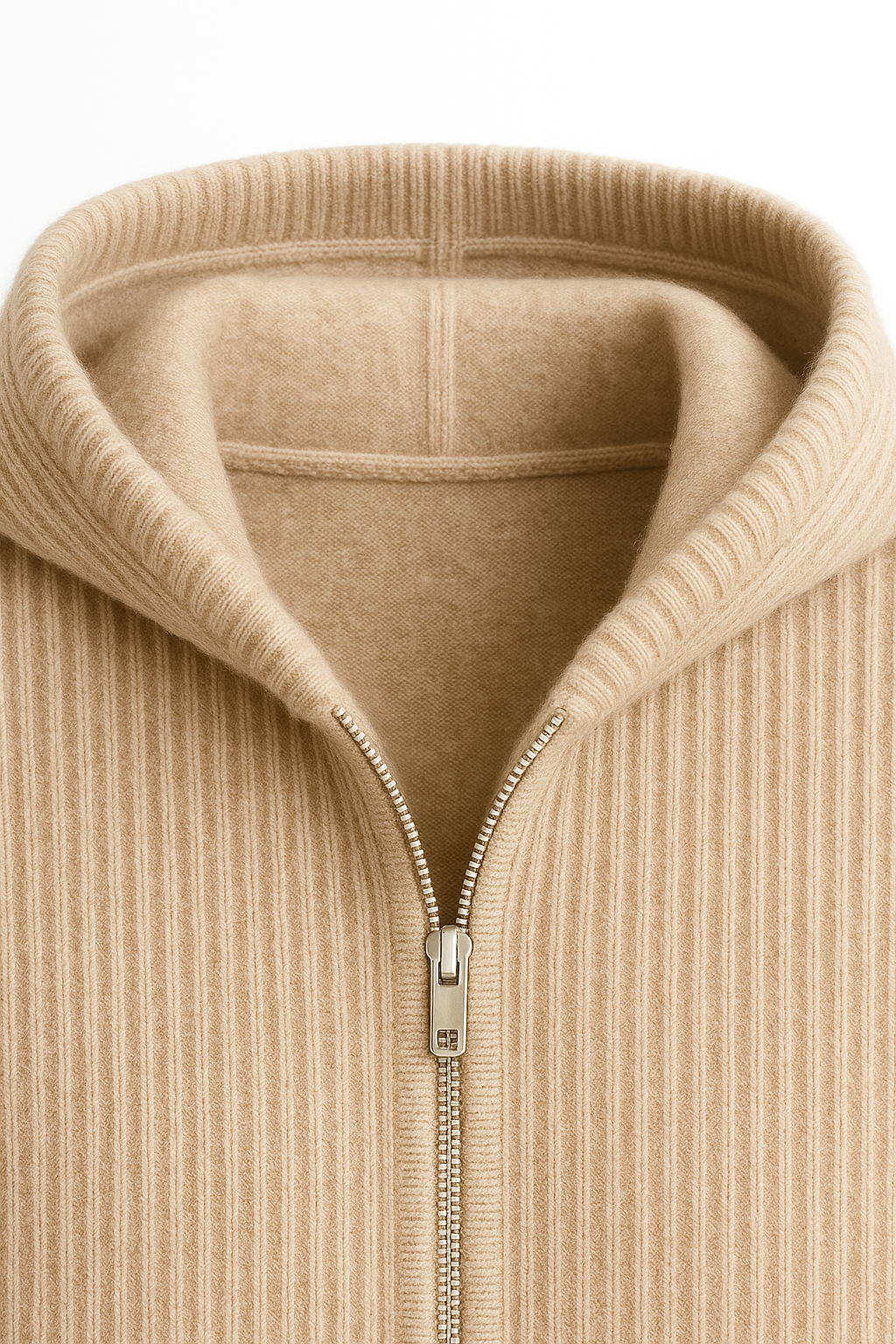Sorrento Hooded Knit Light Brown