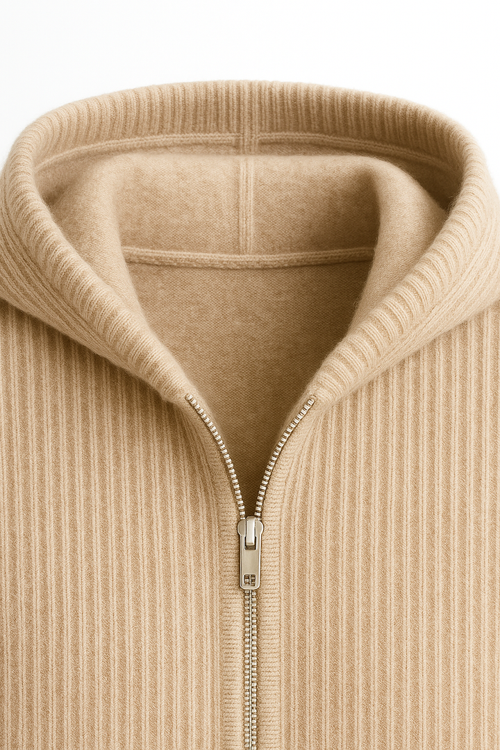 Sorrento Hooded Knit Light Brown