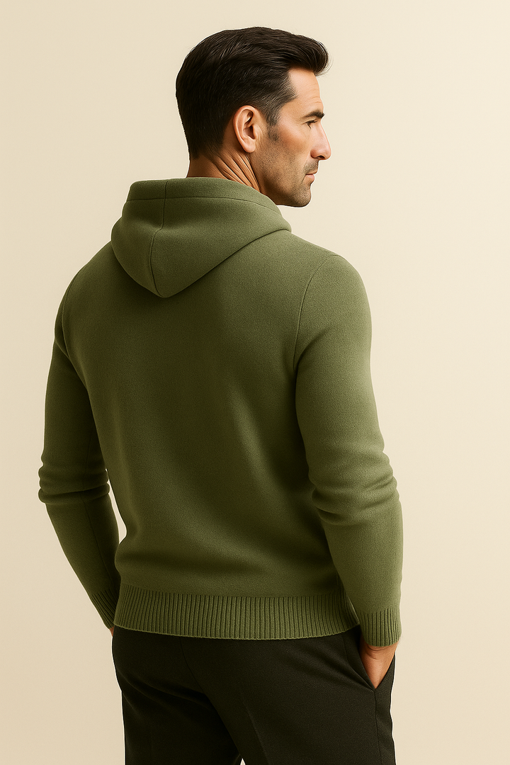 Taviano Hooded Knit Sage Green