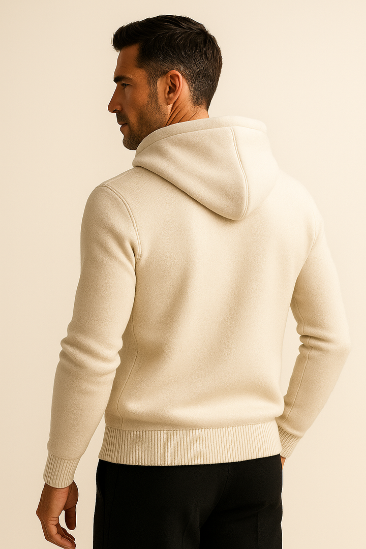 Taviano Hooded Knit Cream