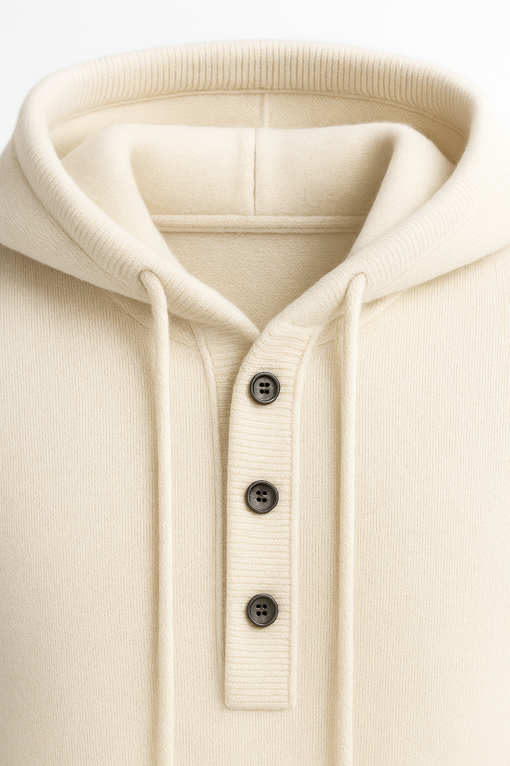 Taviano Hooded Knit Cream