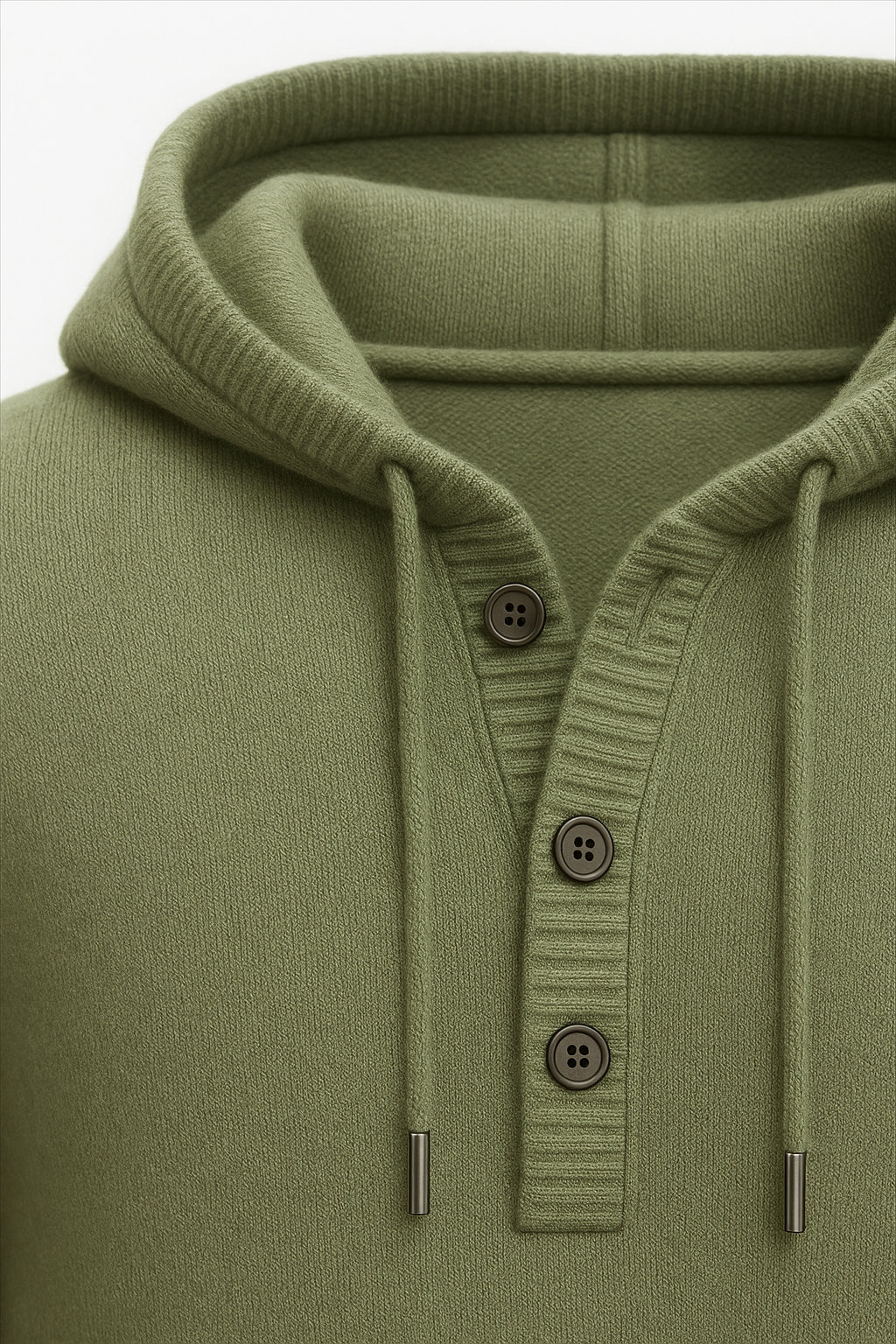 Taviano Hooded Knit Sage Green