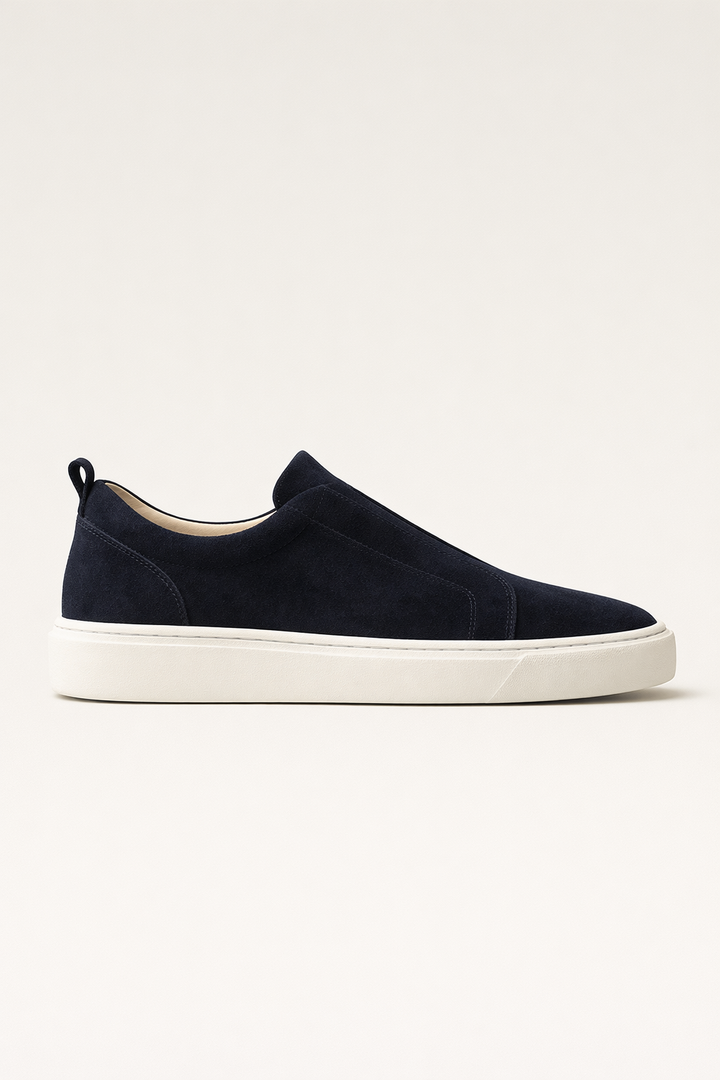 LeoMar V1 Suede Slip-On Navy