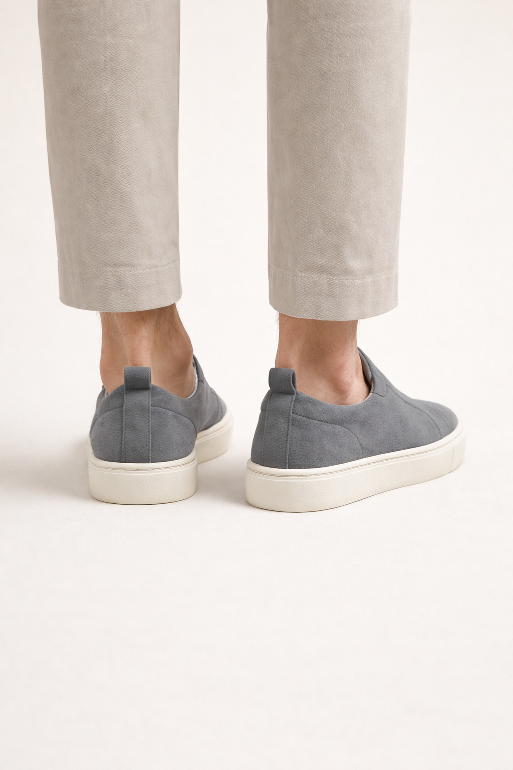 LeoMar V1 Suede Slip-On Grey