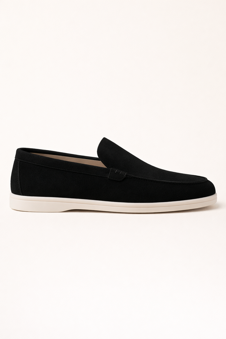 Leonis Suede Loafers Black