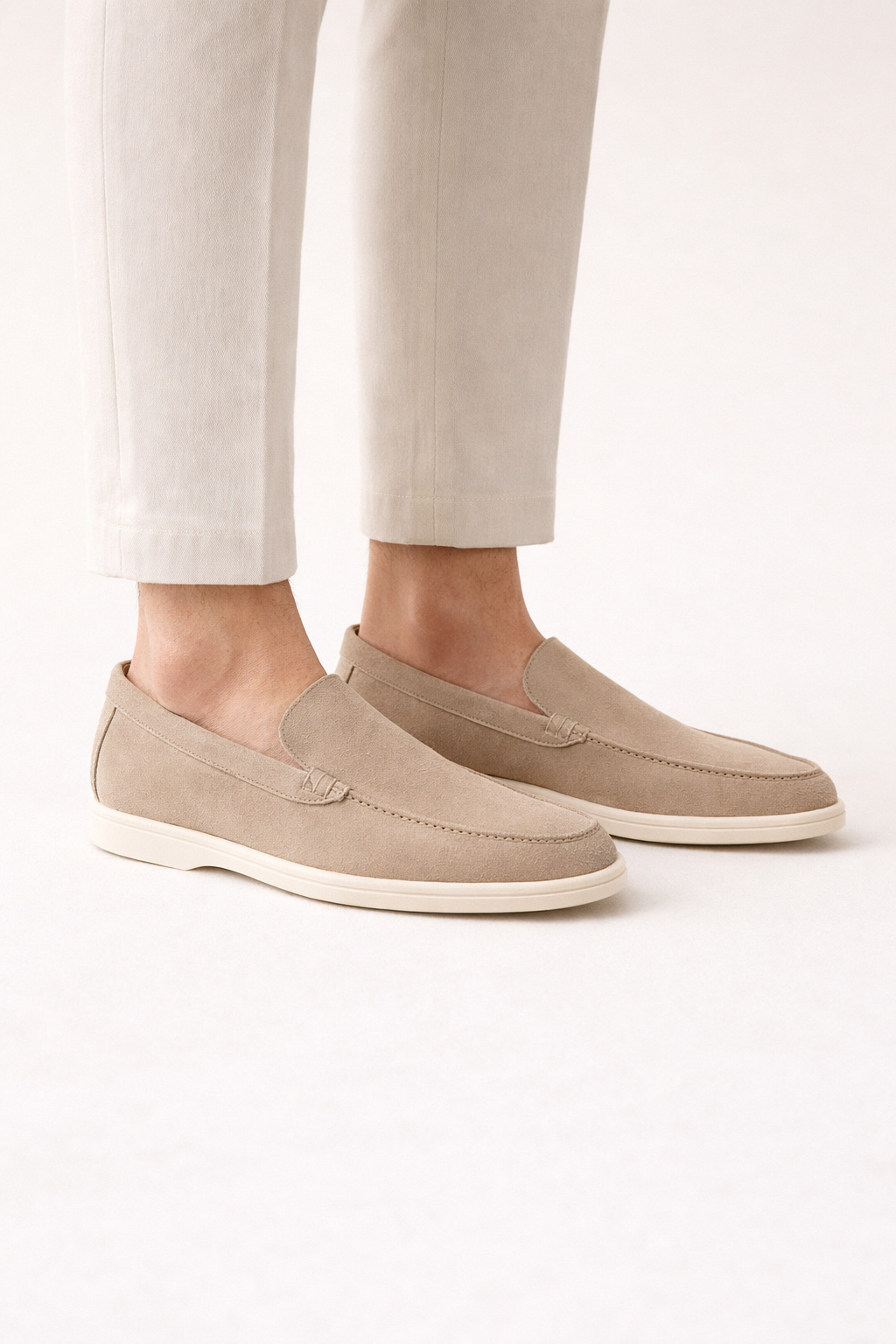 Leonis Suede Loafers Beige