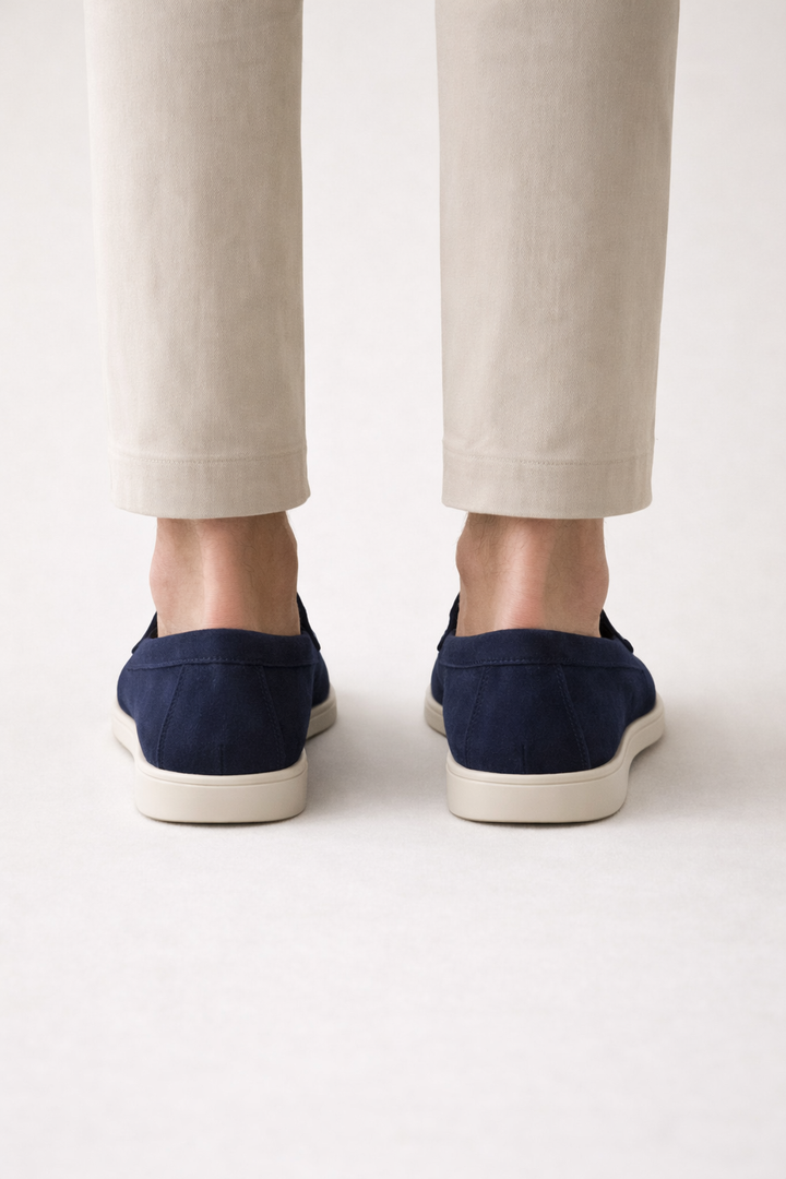 Leonis Suede Loafers Navy